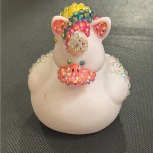 Unicorn Rhinestone Bling Rubber Duck Jeep Cheer Cruise
